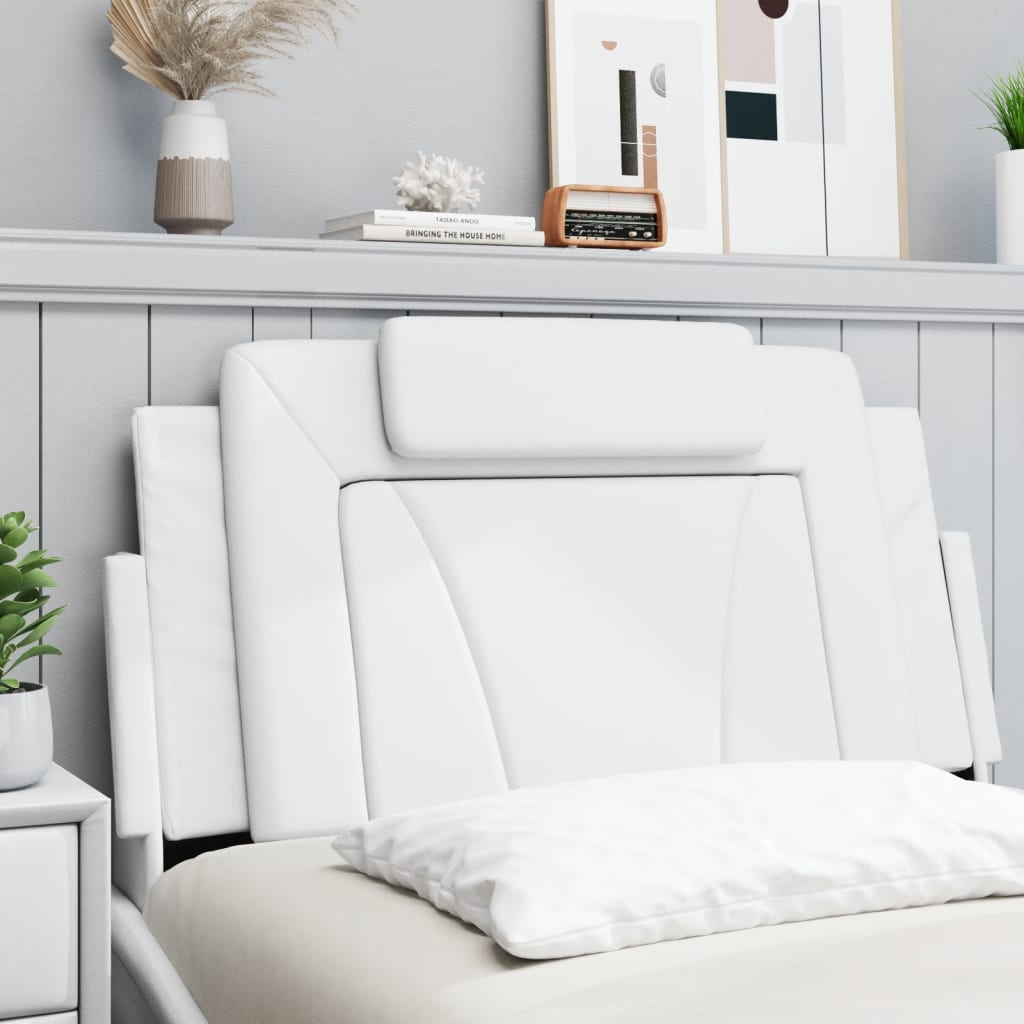 Hoofdbordkussen "Viana" Wit 100 cm Kunstleer is nu te koop bij PeponiXL, paradijselijk wonen!