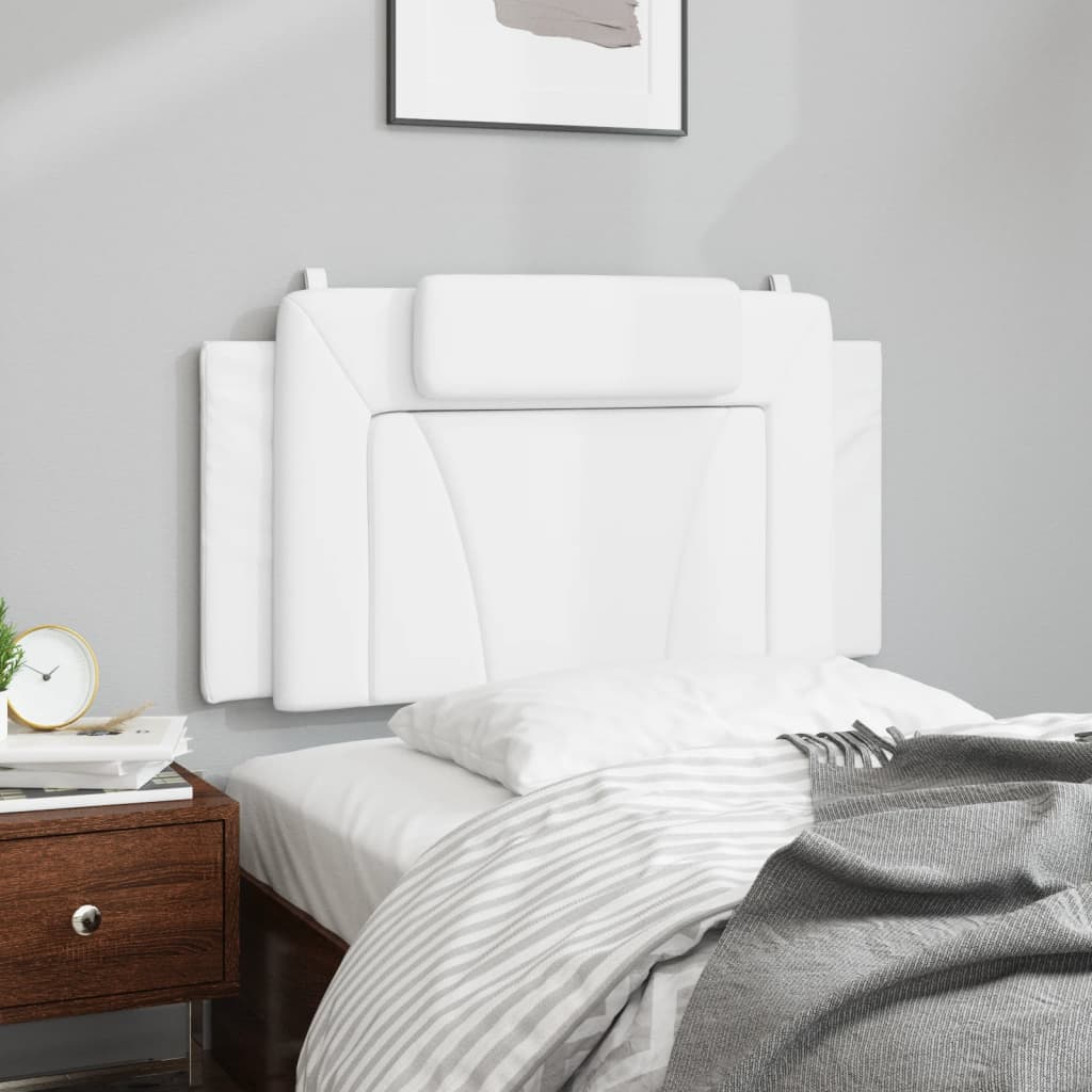 Hoofdbordkussen "Viana" Wit 100 cm Kunstleer is nu te koop bij PeponiXL, paradijselijk wonen!