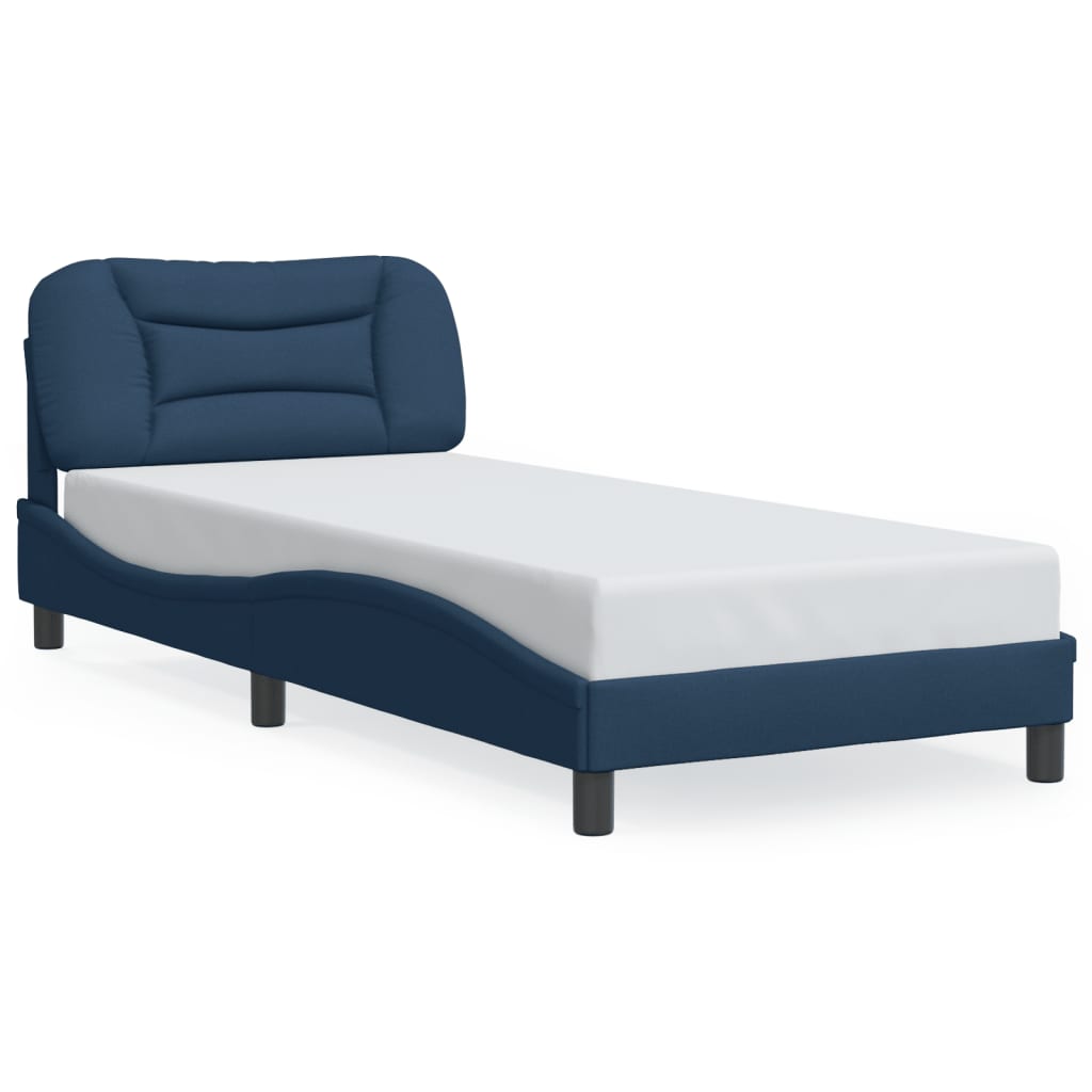 Bedframe zonder matras "Hvar" 80x200 cm stof blauw is nu te koop bij PeponiXL, paradijselijk wonen!