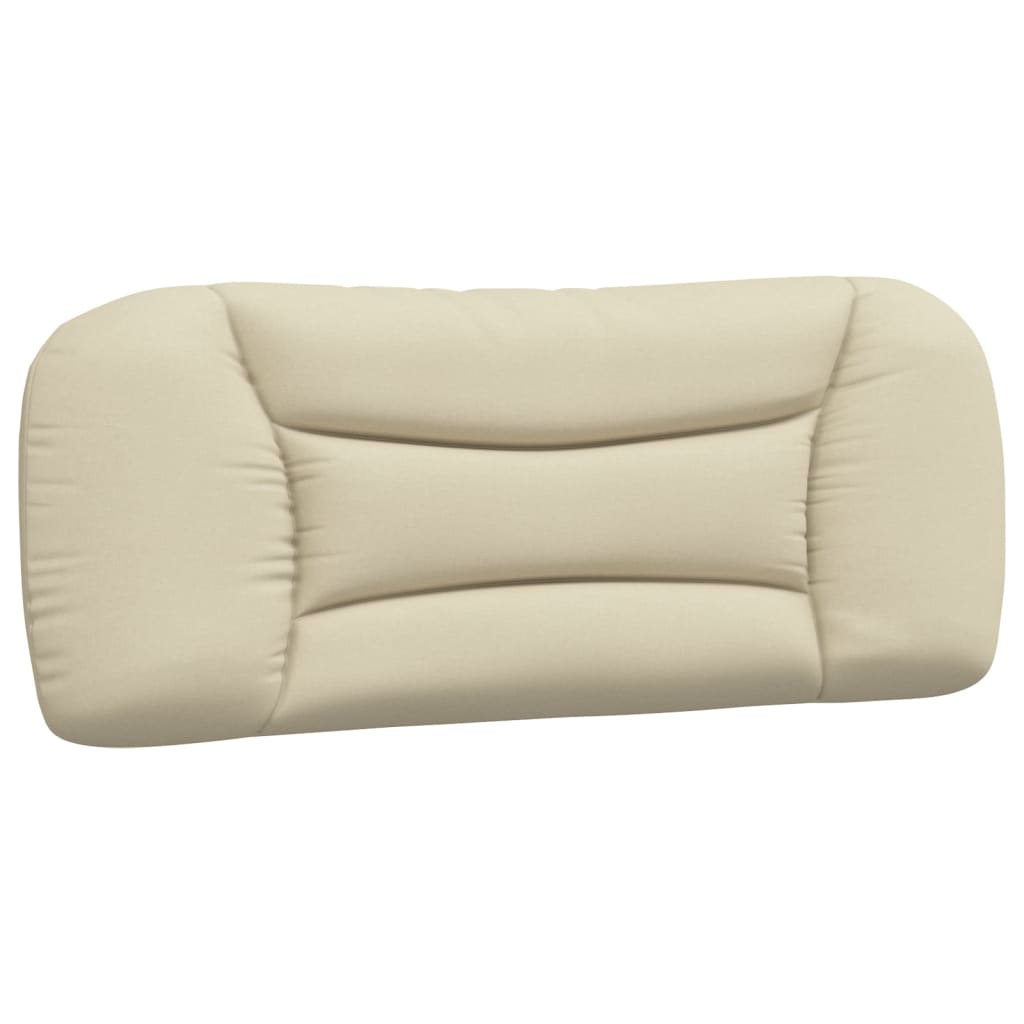 Bedframe zonder matras "Hvar" 100x200 cm stof crèmekleurig is nu te koop bij PeponiXL, paradijselijk wonen!