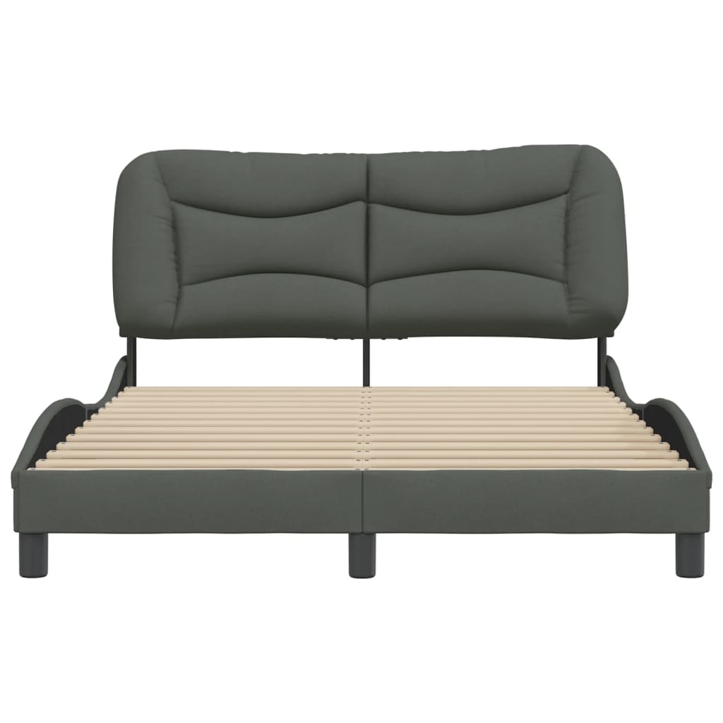 Bedframe zonder matras "Hvar" 120x200 cm stof donkergrijs is nu te koop bij PeponiXL, paradijselijk wonen!