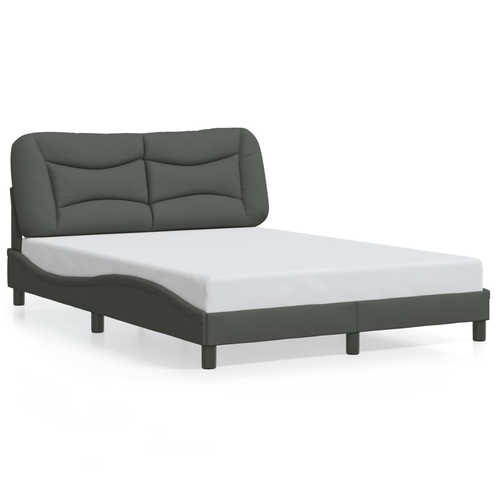 Bedframe zonder matras "Hvar" 120x200 cm stof donkergrijs is nu te koop bij PeponiXL, paradijselijk wonen!