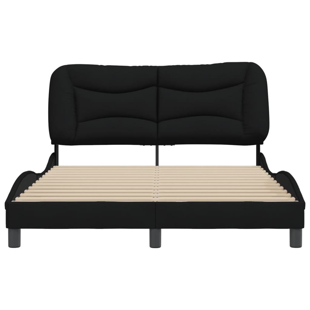 Bedframe zonder matras "Hvar" 120x200 cm stof zwart is nu te koop bij PeponiXL, paradijselijk wonen!