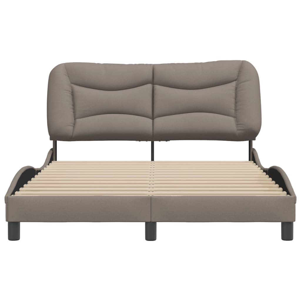 Bedframe zonder matras "Hvar" 120x200 cm stof taupe is nu te koop bij PeponiXL, paradijselijk wonen!