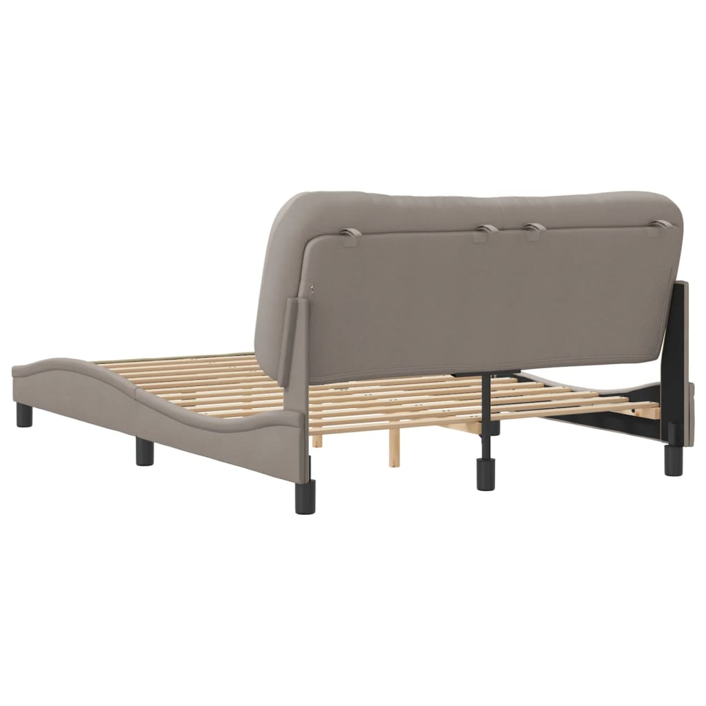 Bedframe zonder matras "Hvar" 120x200 cm stof taupe is nu te koop bij PeponiXL, paradijselijk wonen!