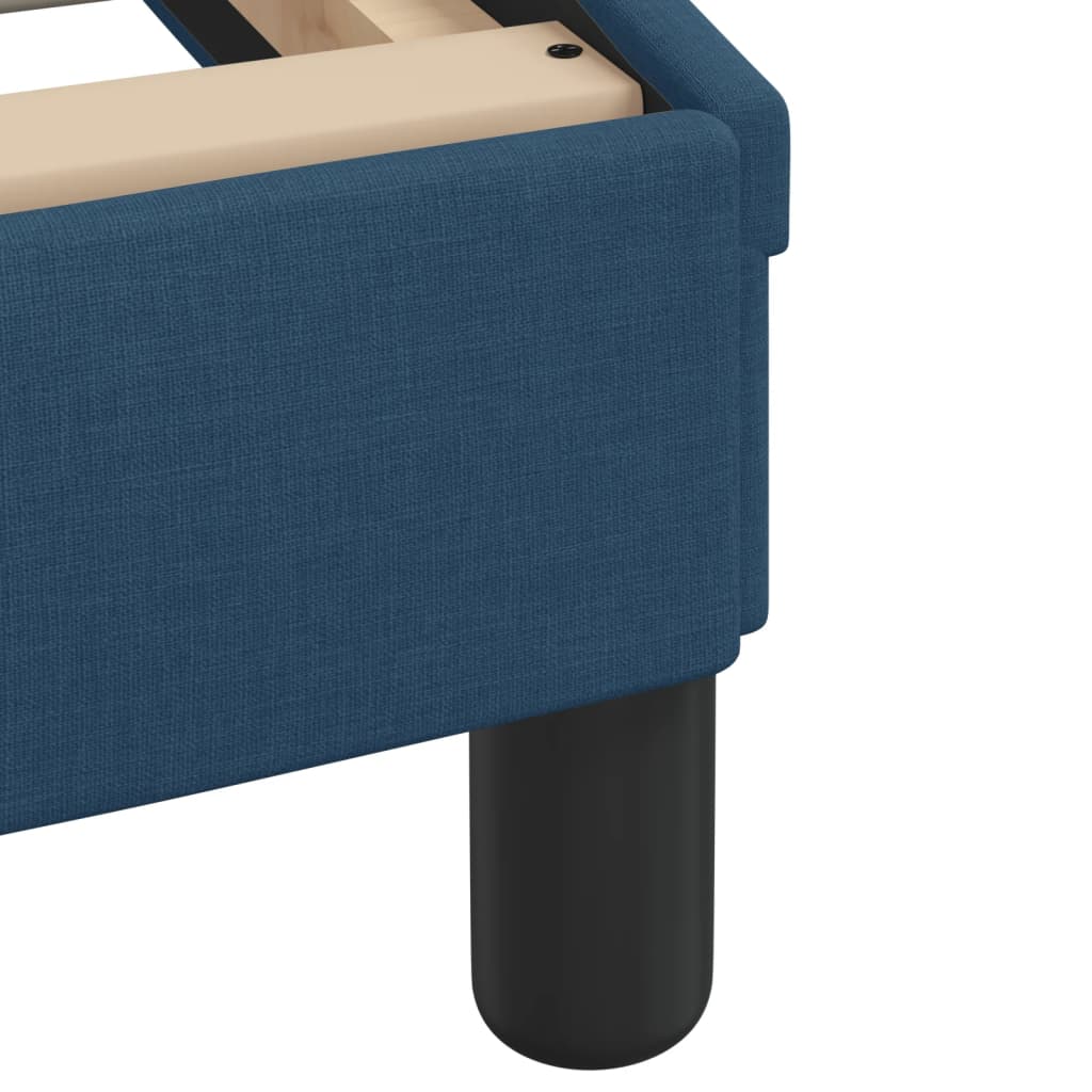Bedframe zonder matras "Hvar" stof blauw 140x190 cm is nu te koop bij PeponiXL, paradijselijk wonen!