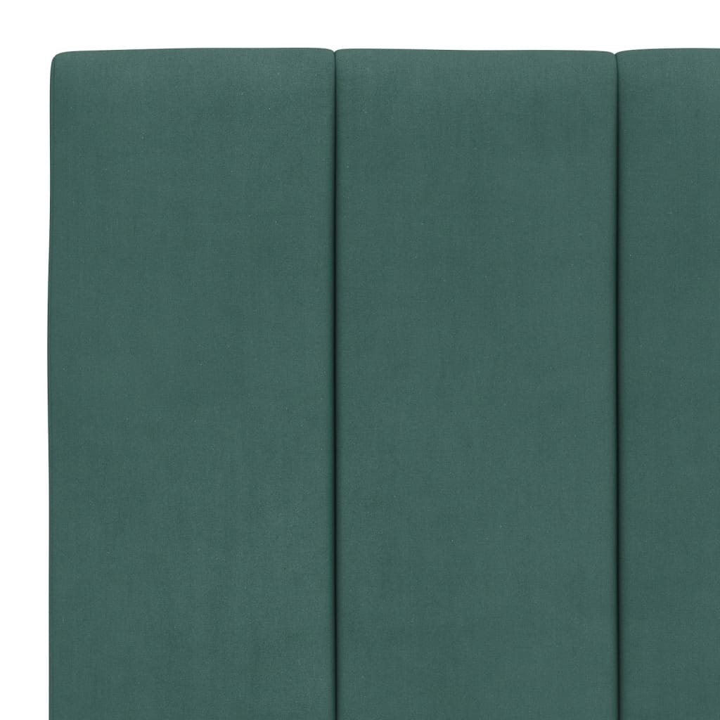 Bedframe zonder matras "Hanko" 80x200 cm fluweel donkergroen is nu te koop bij PeponiXL, paradijselijk wonen!