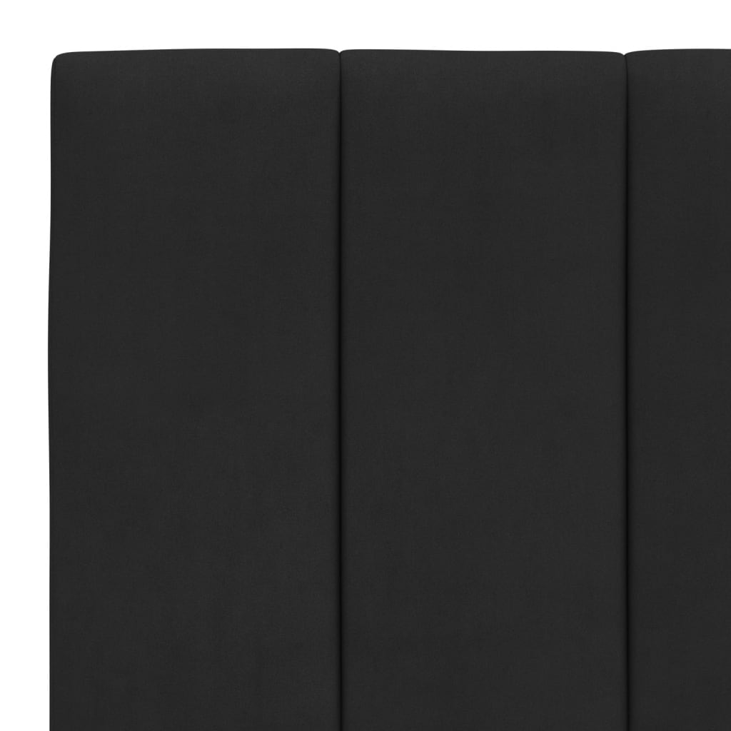 Bedframe zonder matras "Hanko" fluweel zwart 90x190 cm is nu te koop bij PeponiXL, paradijselijk wonen!