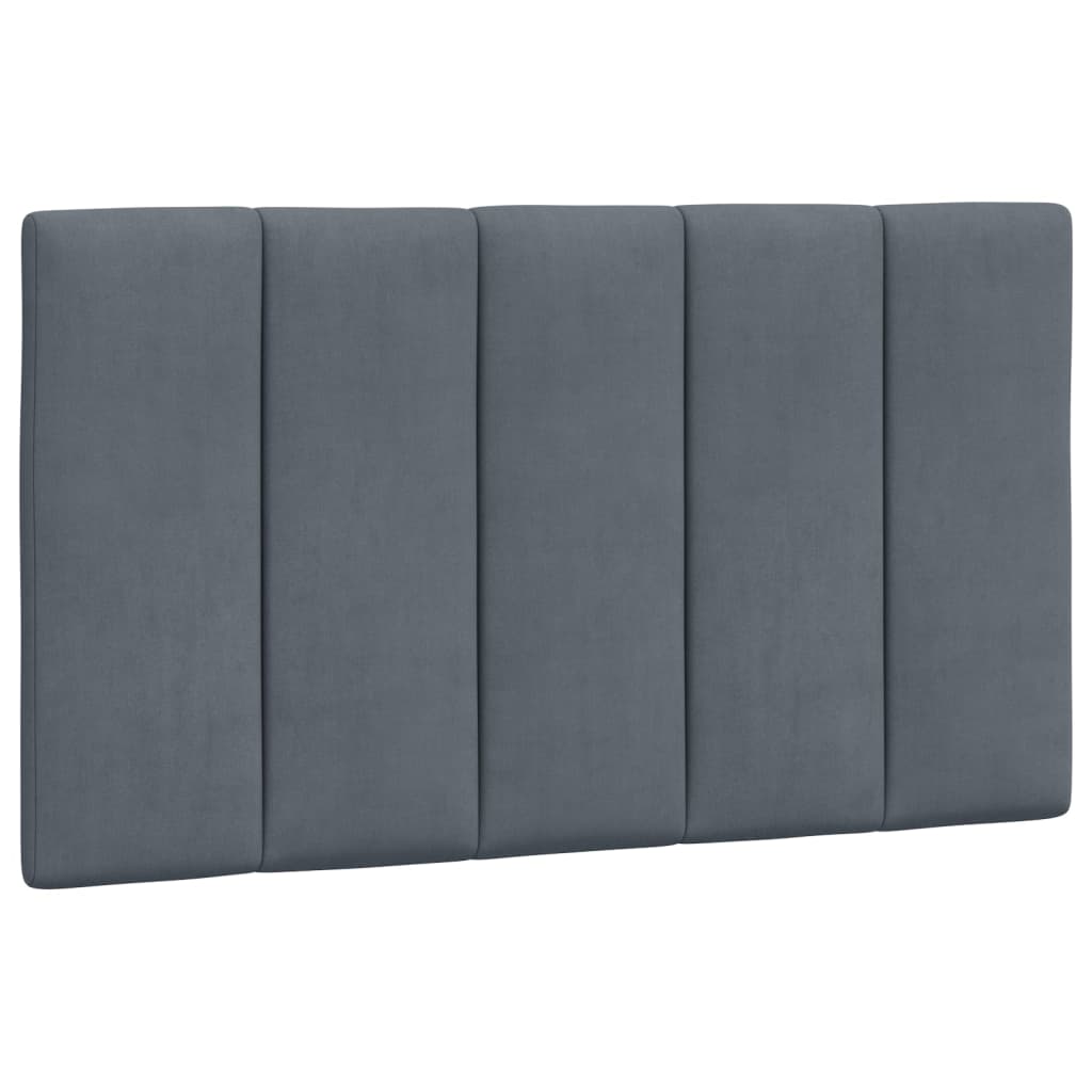 Bedframe zonder matras "Hanko" 90x200 cm fluweel donkergrijs is nu te koop bij PeponiXL, paradijselijk wonen!
