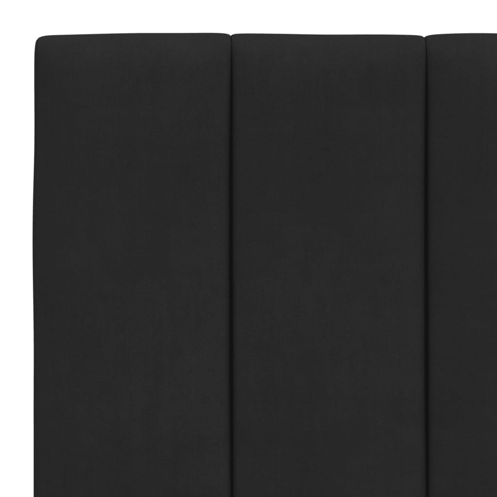 Bedframe zonder matras "Hanko" fluweel zwart 90x200 cm is nu te koop bij PeponiXL, paradijselijk wonen!