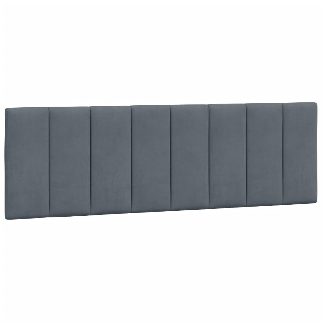 Bedframe zonder matras "Hanko" 160x200 cm fluweel donkergrijs is nu te koop bij PeponiXL, paradijselijk wonen!