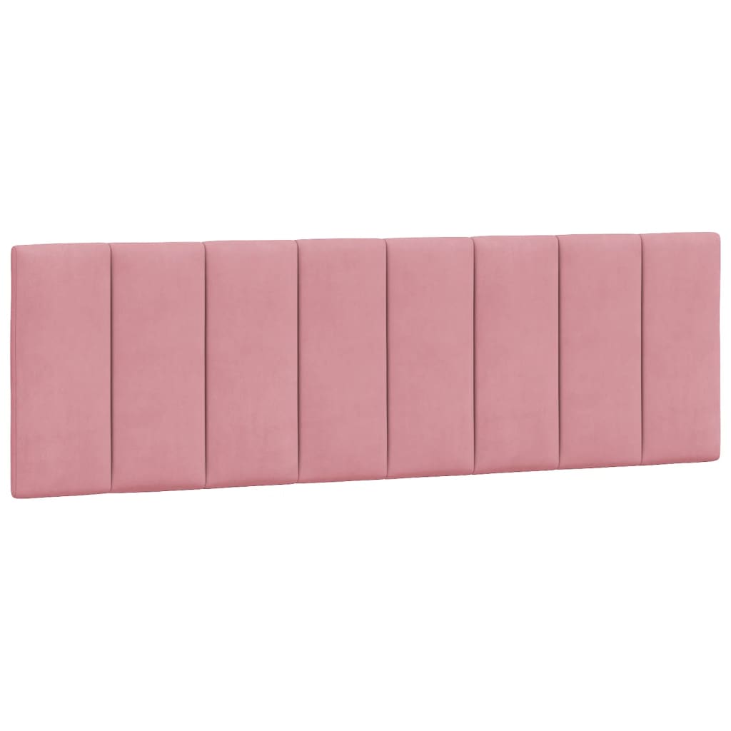 Bedframe zonder matras "Hanko" fluweel roze 160x200 cm is nu te koop bij PeponiXL, paradijselijk wonen!