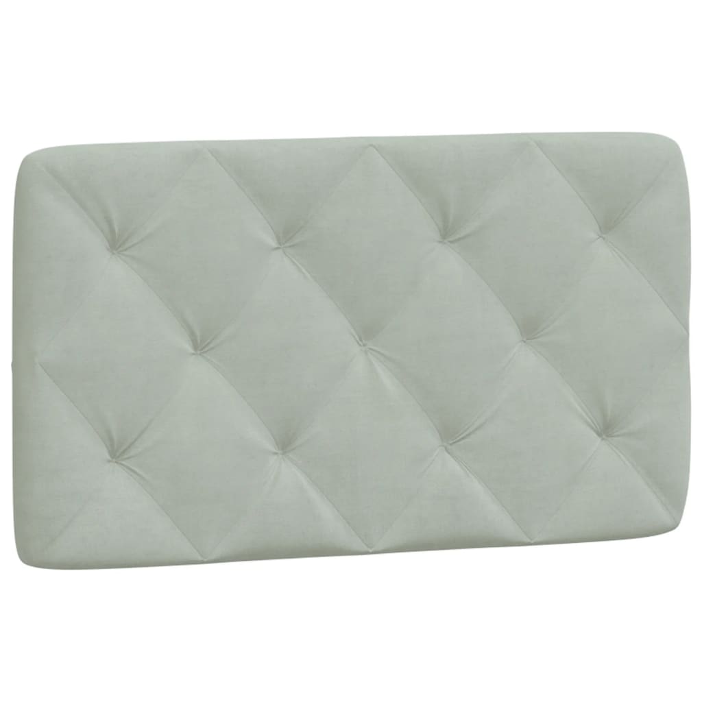 Bedframe zonder matras 80x200 cm fluweel lichtgrijs is nu te koop bij PeponiXL, paradijselijk wonen!