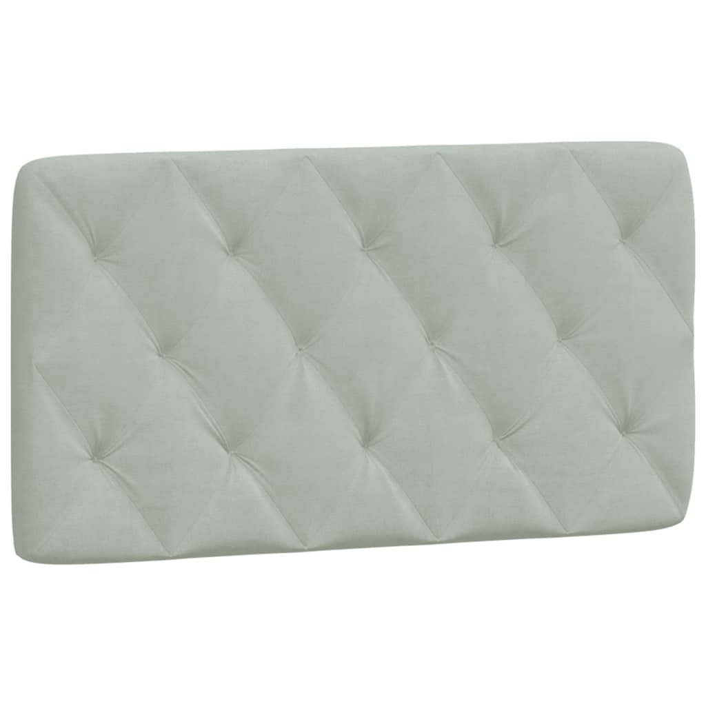 Bedframe zonder matras 100x200 cm fluweel lichtgrijs is nu te koop bij PeponiXL, paradijselijk wonen!