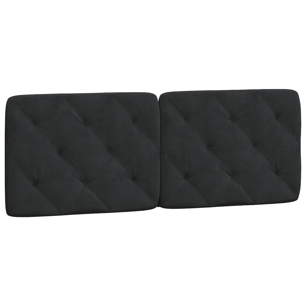 Bedframe zonder matras 120x200 cm fluweel zwart is nu te koop bij PeponiXL, paradijselijk wonen!