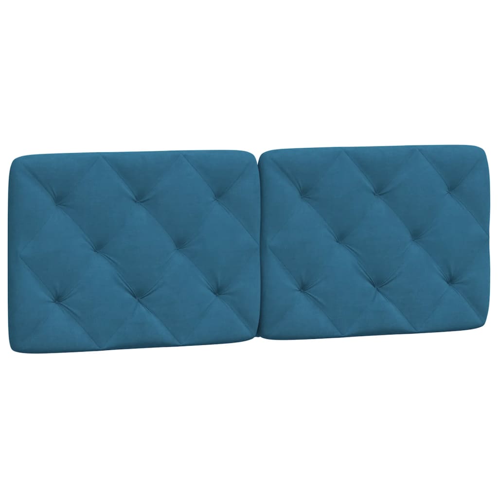 Bedframe zonder matras fluweel blauw 120x200 cm is nu te koop bij PeponiXL, paradijselijk wonen!