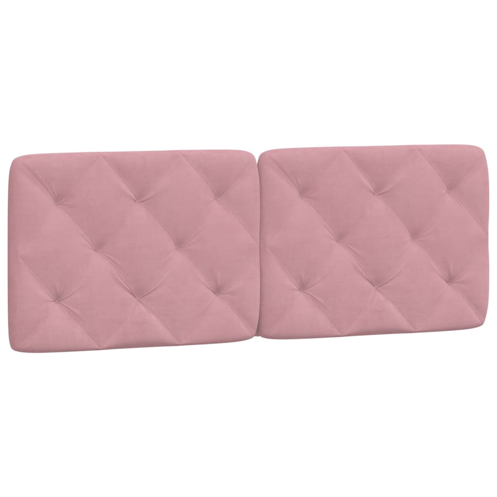 Bedframe zonder matras fluweel roze 120x200 cm is nu te koop bij PeponiXL, paradijselijk wonen!