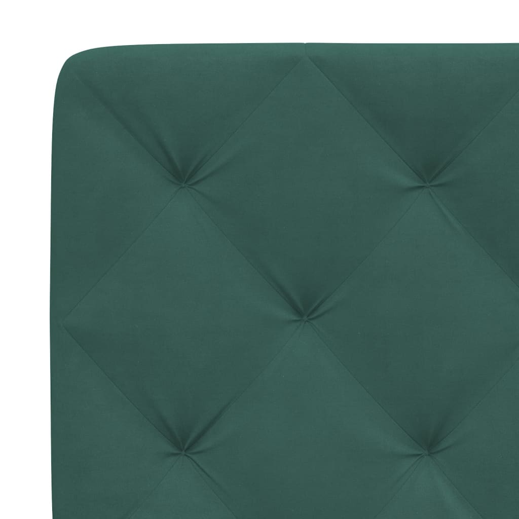 Bedframe zonder matras 140x190 cm fluweel donkergroen is nu te koop bij PeponiXL, paradijselijk wonen!