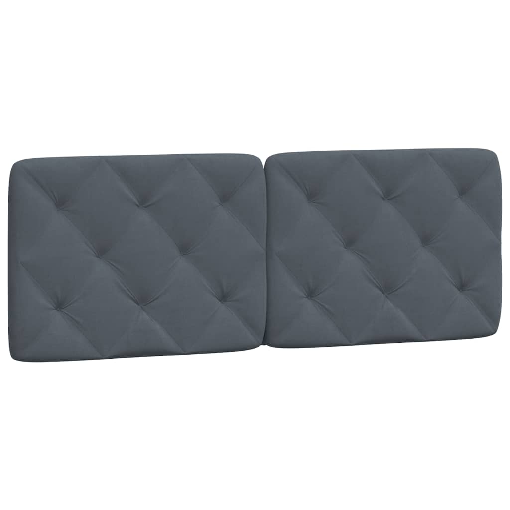 Bedframe zonder matras 140x200 cm fluweel donkergrijs is nu te koop bij PeponiXL, paradijselijk wonen!