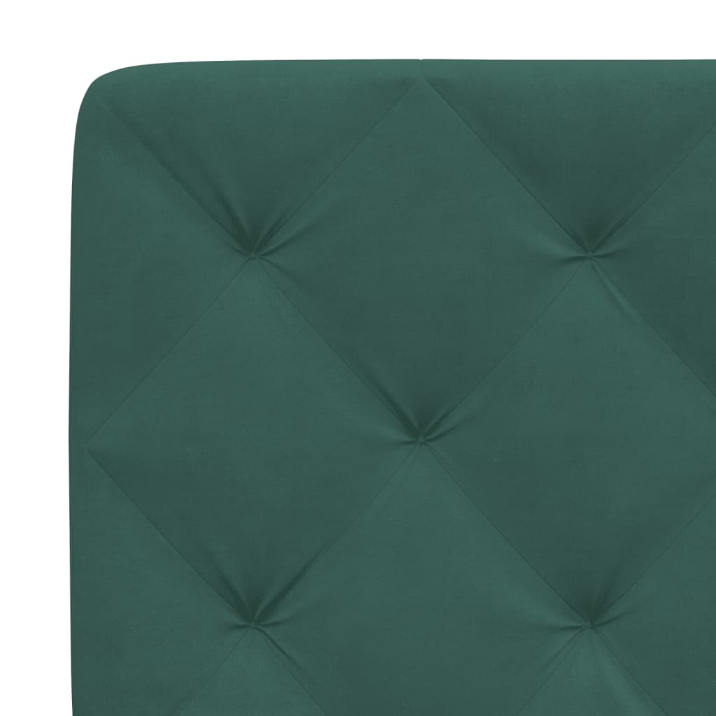 Bedframe zonder matras 140x200 cm fluweel donkergroen is nu te koop bij PeponiXL, paradijselijk wonen!