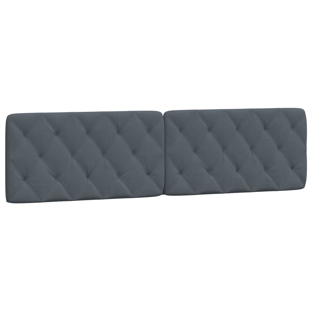 Bedframe zonder matras 200x200 cm fluweel donkergrijs is nu te koop bij PeponiXL, paradijselijk wonen!