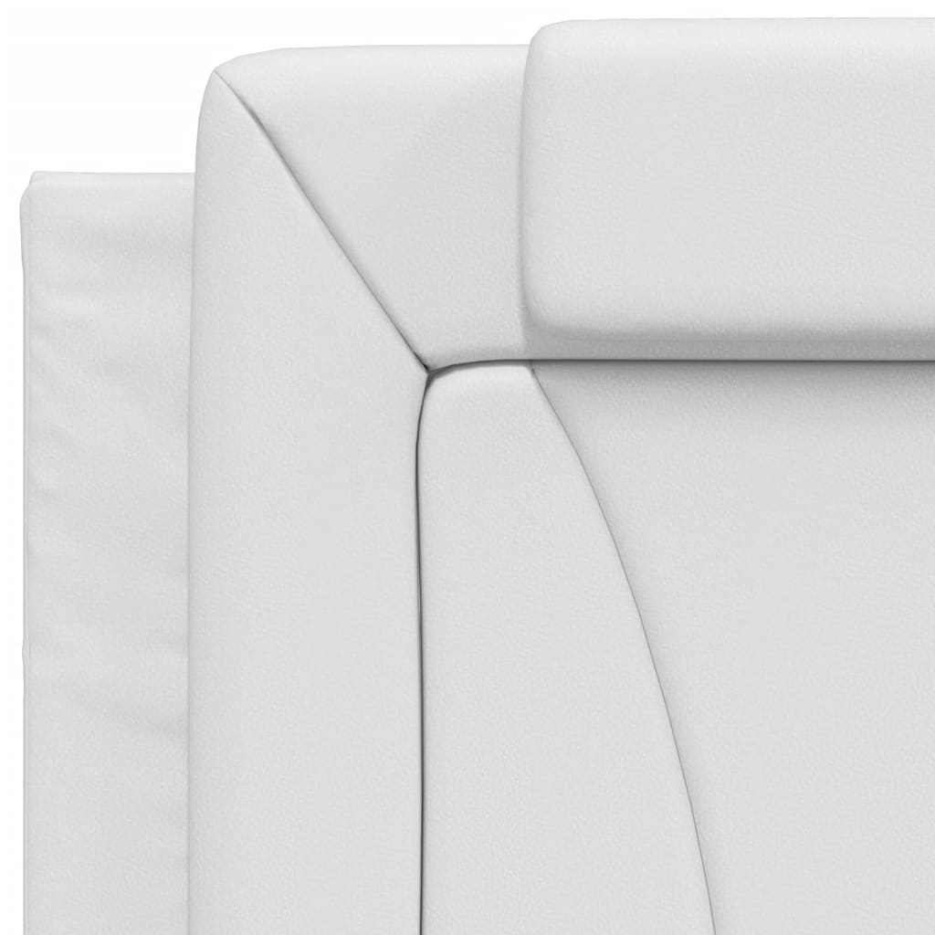 Bedframe "Viana" zonder matras kunstleer wit 90x200 cm is nu te koop bij PeponiXL, paradijselijk wonen!