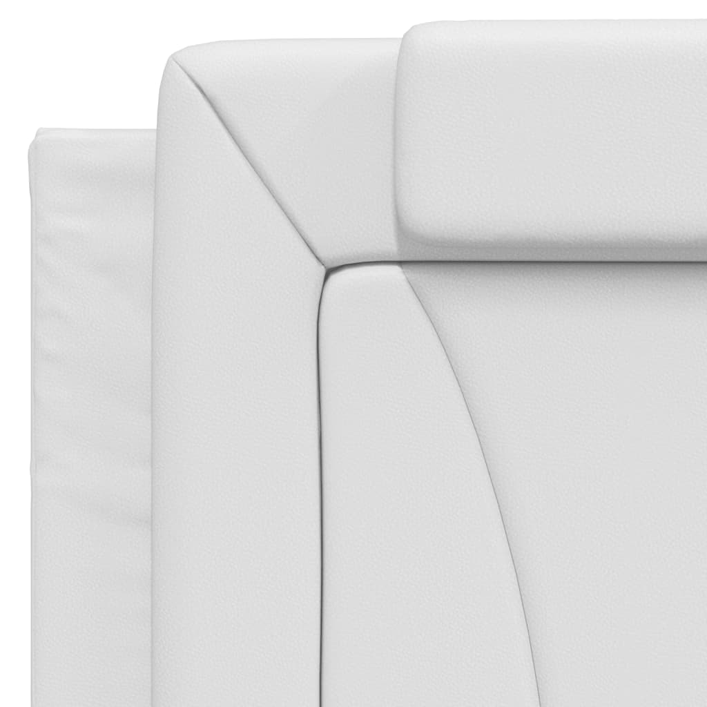 Bedframe "Viana" zonder matras kunstleer wit 100x200 cm is nu te koop bij PeponiXL, paradijselijk wonen!