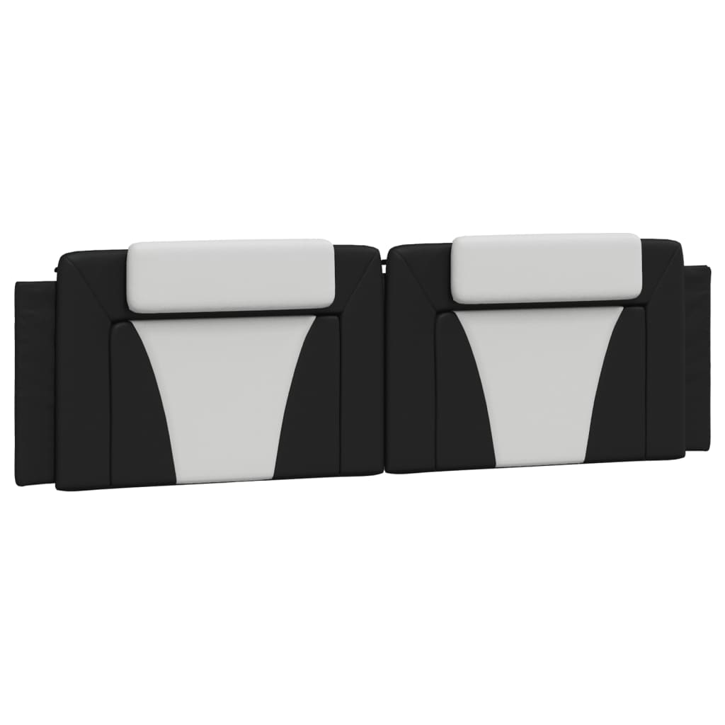 Bedframe "Viana" zonder matras kunstleer zwart en wit 180x200 cm is nu te koop bij PeponiXL, paradijselijk wonen!