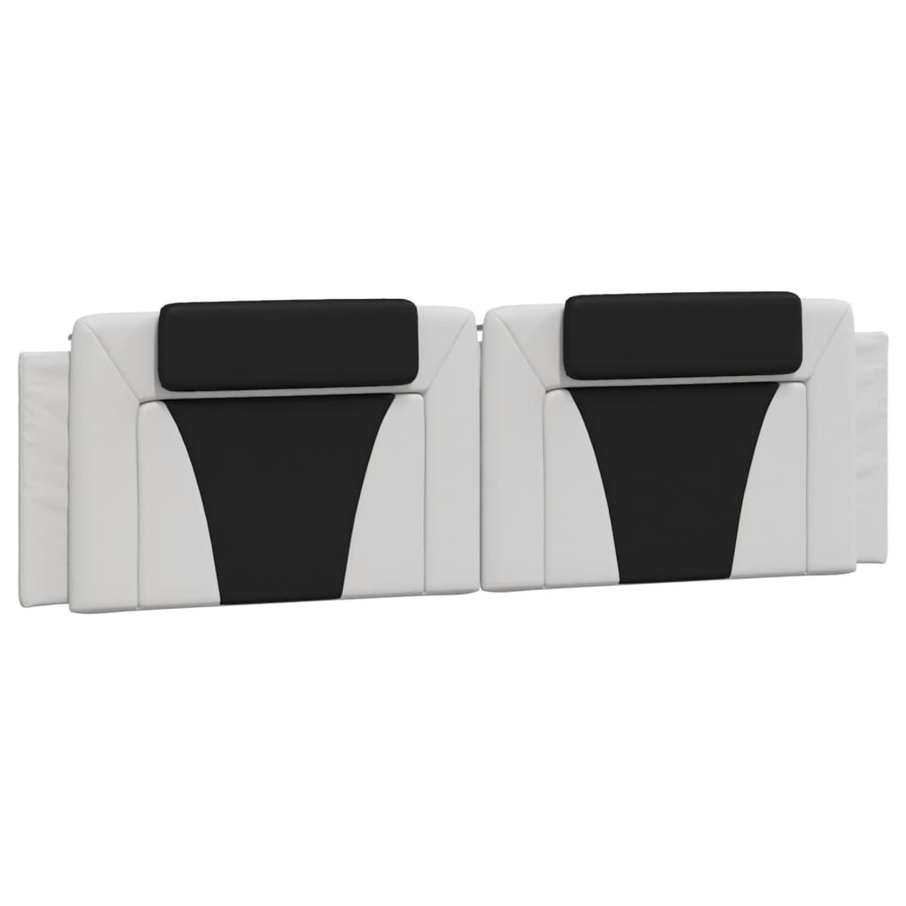 Bedframe "Viana" zonder matras kunstleer wit en zwart 180x200 cm is nu te koop bij PeponiXL, paradijselijk wonen!