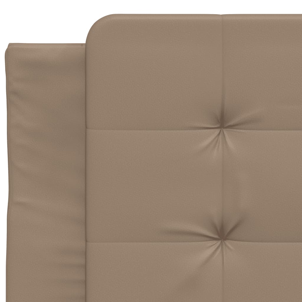 Bedframe zonder matras "Zadar" kunstleer cappucinnokleurig 80x200 cm is nu te koop bij PeponiXL, paradijselijk wonen!