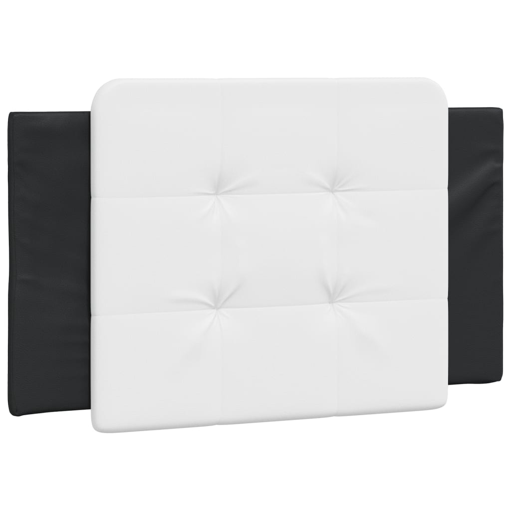 Bedframe zonder matras "Zadar" kunstleer zwart en wit 80x200 cm is nu te koop bij PeponiXL, paradijselijk wonen!