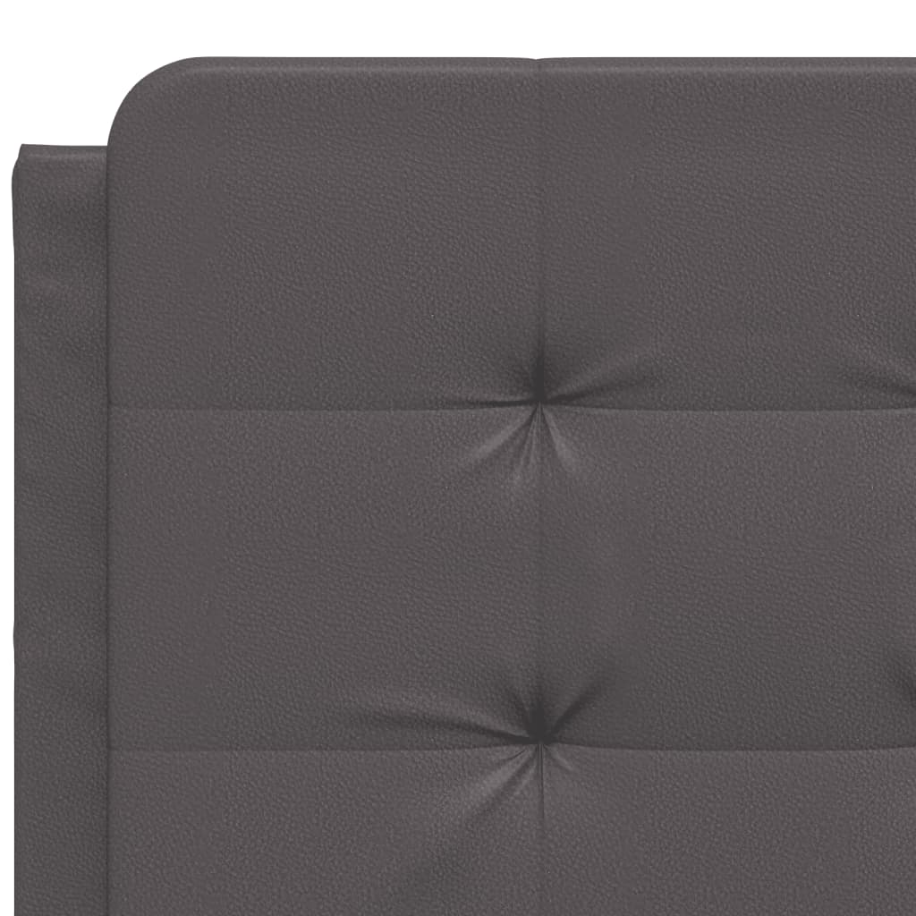 Bedframe zonder matras "Zadar" kunstleer grijs 140x200 cm is nu te koop bij PeponiXL, paradijselijk wonen!