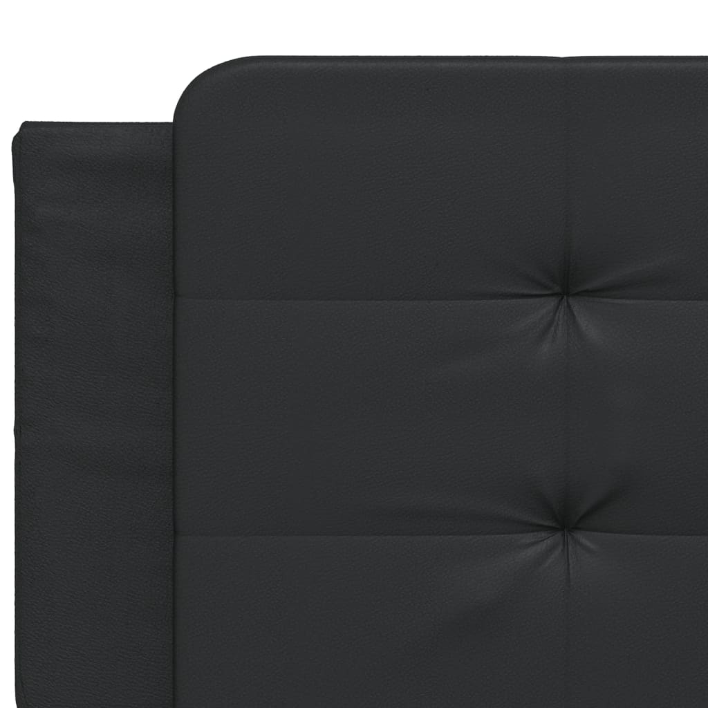 Bedframe zonder matras "Zadar" kunstleer zwart 160x200 cm is nu te koop bij PeponiXL, paradijselijk wonen!