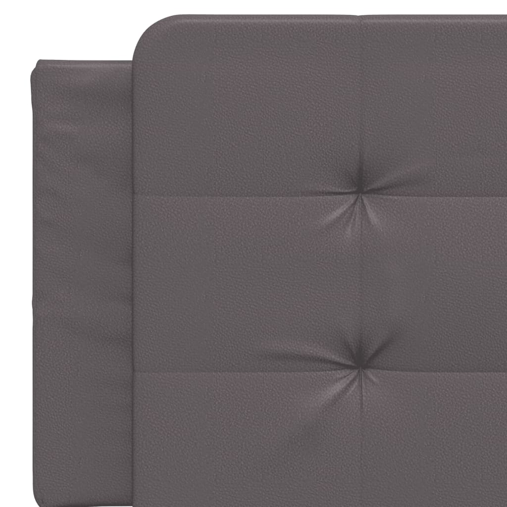 Bedframe zonder matras "Zadar" kunstleer grijs 160x200 cm is nu te koop bij PeponiXL, paradijselijk wonen!