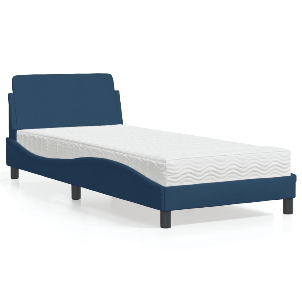Bed met matras "Dover" stof blauw 80x200 cm is nu te koop bij PeponiXL, paradijselijk wonen!
