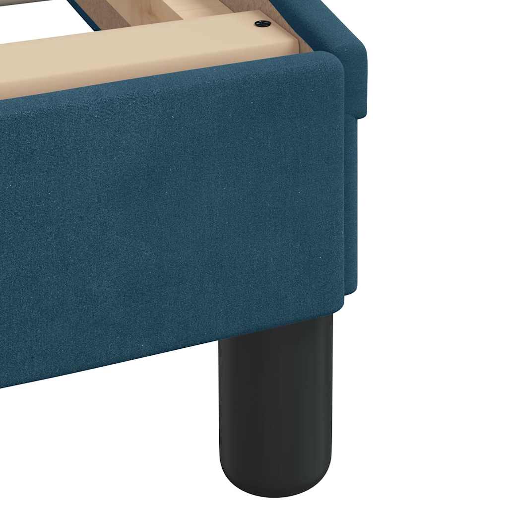 Bed met matras "Dover" fluweel blauw 90x190 cm is nu te koop bij PeponiXL, paradijselijk wonen!
