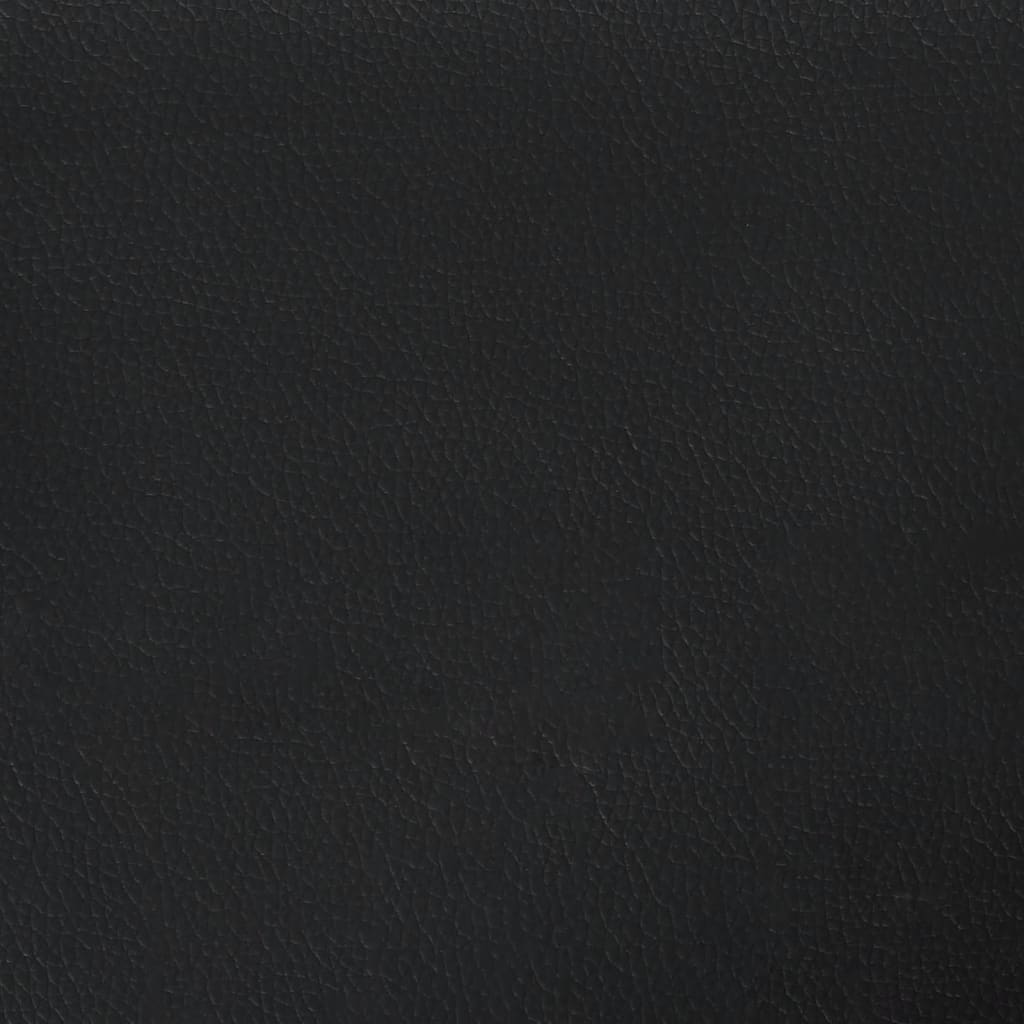 Bed met matras "Dover" kunstleer zwart en wit 90x200 cm is nu te koop bij PeponiXL, paradijselijk wonen!