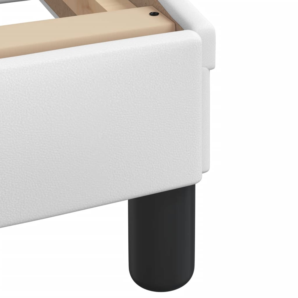 Bed met matras "Dover" kunstleer wit 100x200 cm is nu te koop bij PeponiXL, paradijselijk wonen!