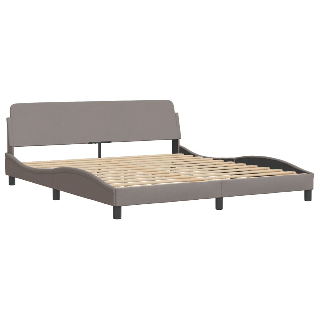 Bed met matras "Dover" stof taupe 180x200 cm is nu te koop bij PeponiXL, paradijselijk wonen!