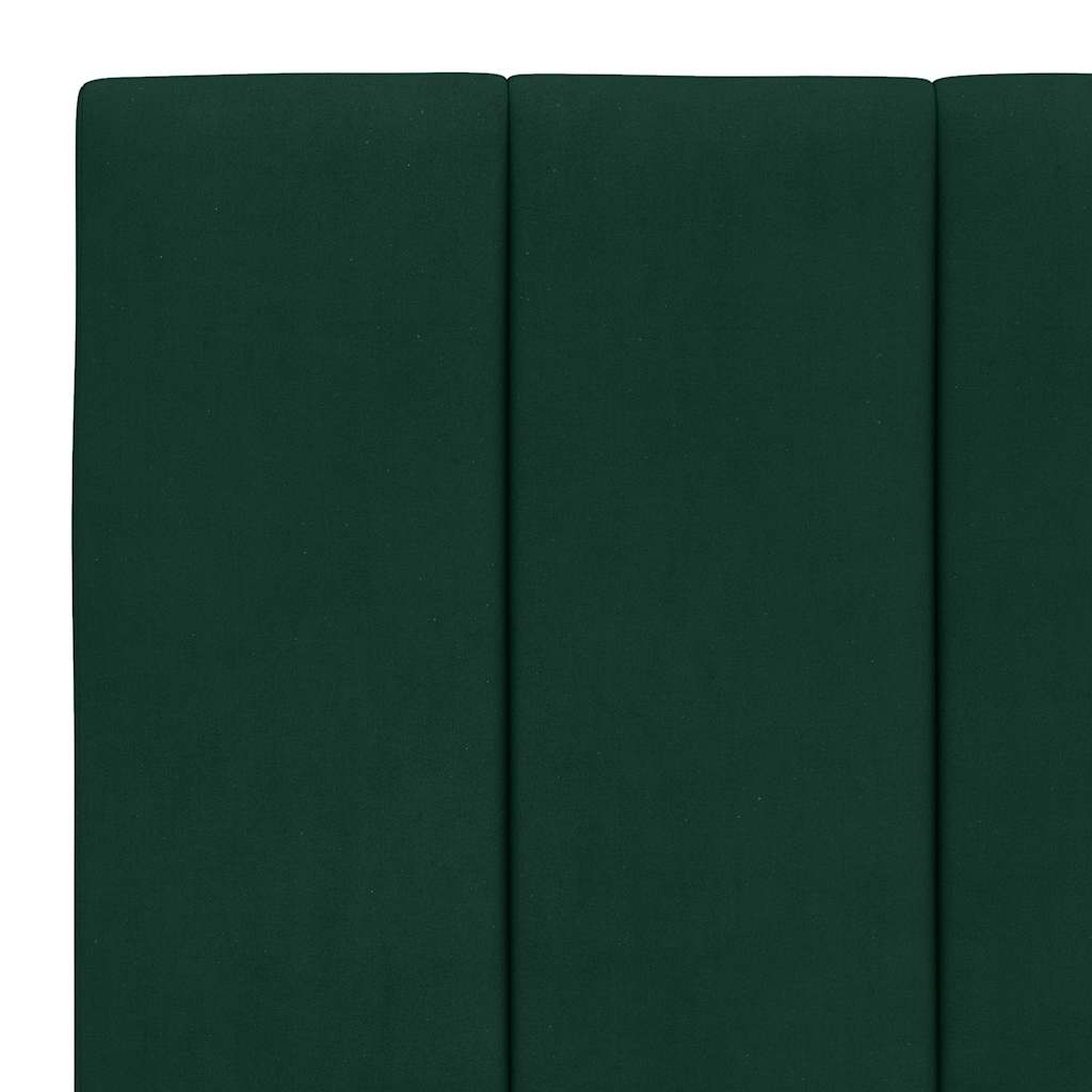 Bed met matras "Hanko" fluweel donkergroen 80x200 cm is nu te koop bij PeponiXL, paradijselijk wonen!