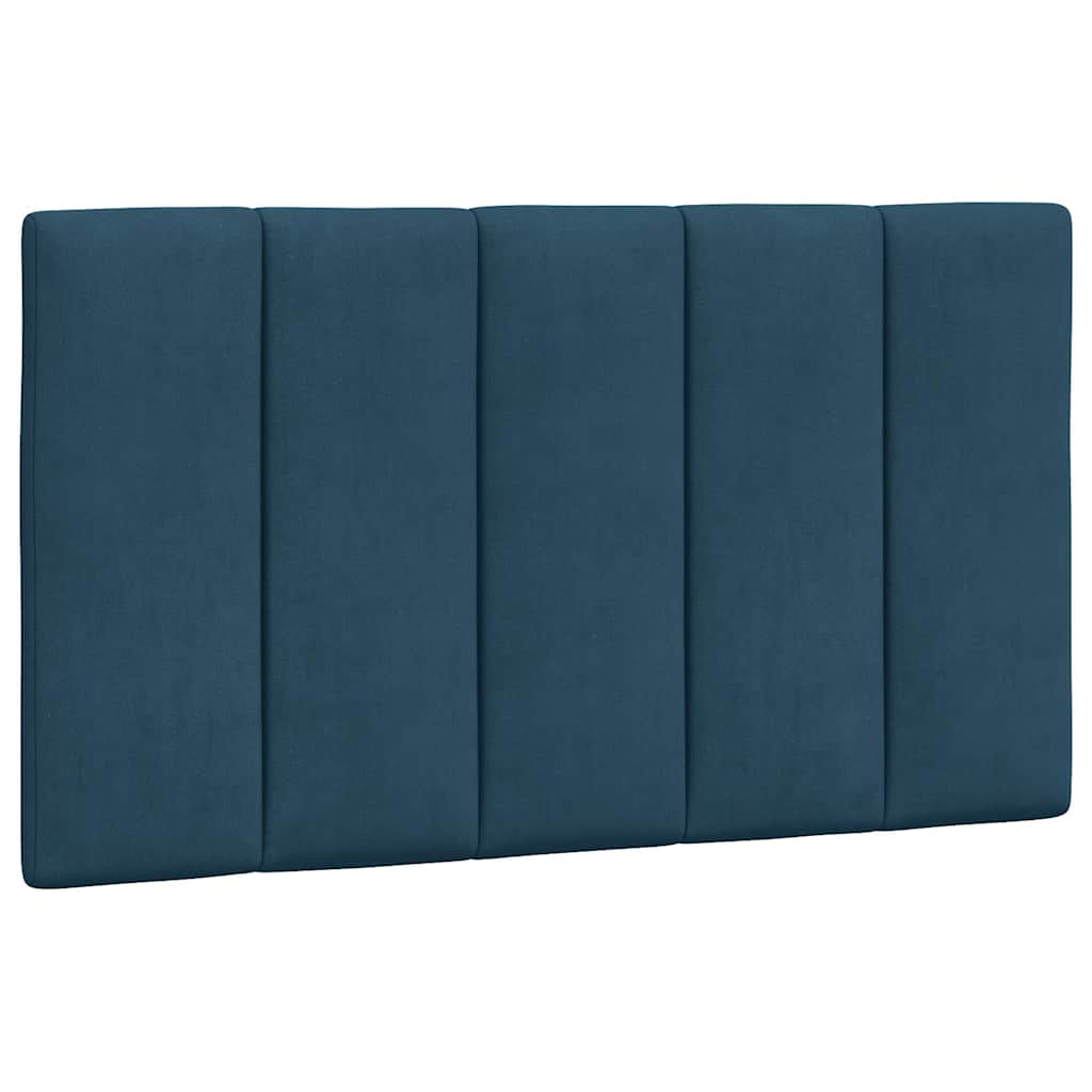 Bed met matras "Hanko" fluweel blauw 90x190 cm is nu te koop bij PeponiXL, paradijselijk wonen!