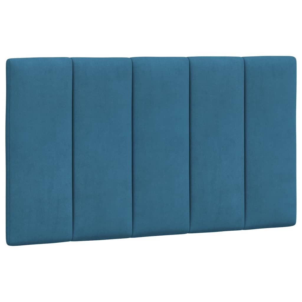Bed met matras "Hanko" fluweel blauw 90x200 cm is nu te koop bij PeponiXL, paradijselijk wonen!