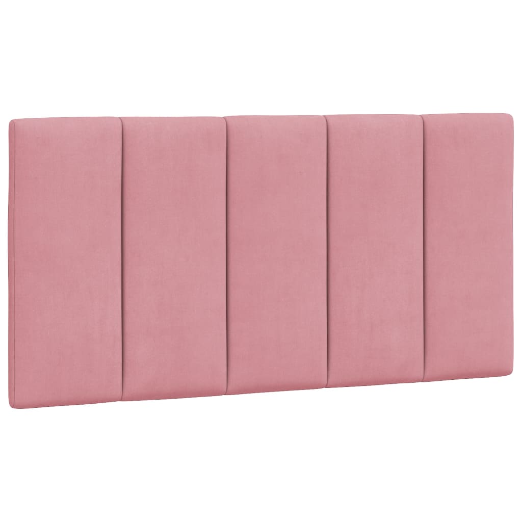 Bed met matras "Hanko" fluweel roze 100x200 cm is nu te koop bij PeponiXL, paradijselijk wonen!