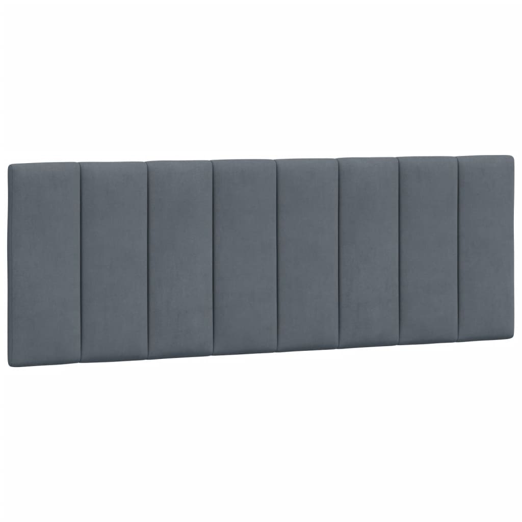 Bed met matras "Hanko" fluweel donkergrijs 140x200 cm is nu te koop bij PeponiXL, paradijselijk wonen!