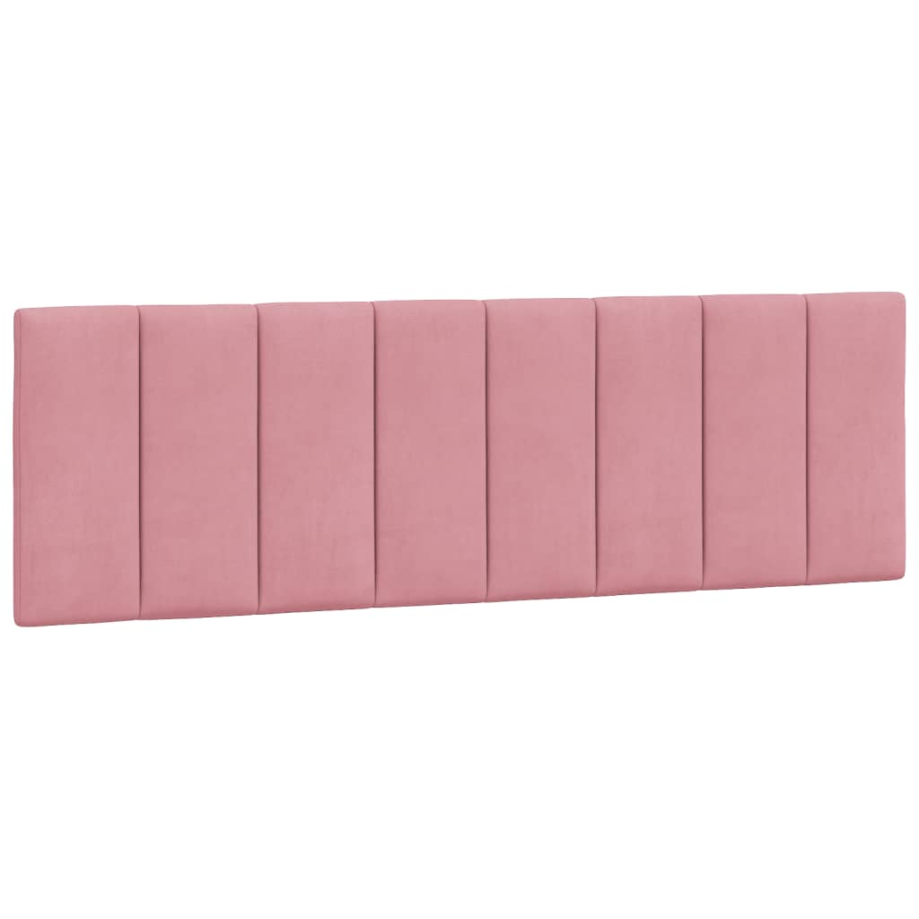 Bed met matras "Hanko" fluweel roze 160x200 cm is nu te koop bij PeponiXL, paradijselijk wonen!