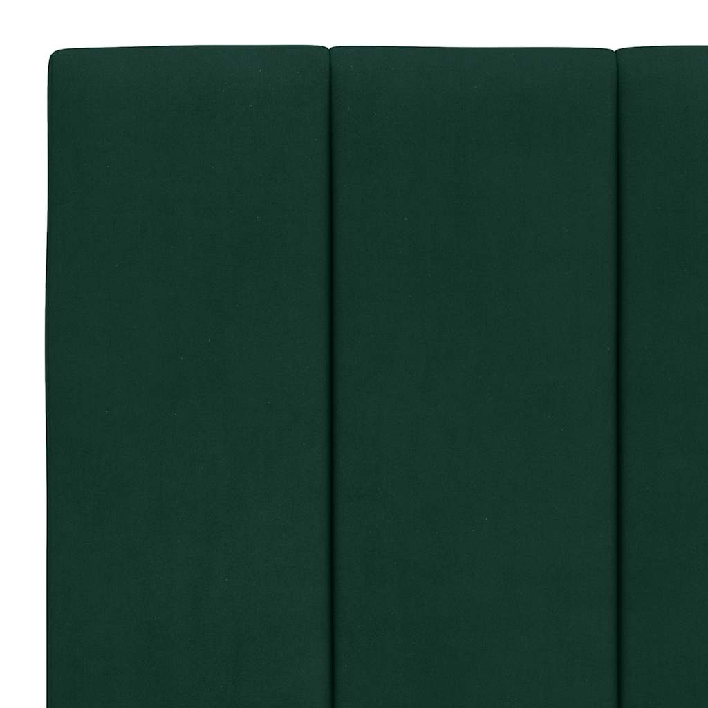 Bed met matras "Hanko" fluweel donkergroen 180x200 cm is nu te koop bij PeponiXL, paradijselijk wonen!