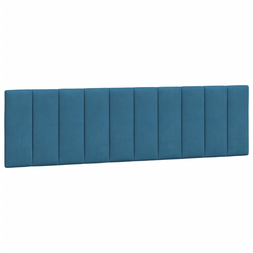 Bed met matras "Hanko" fluweel blauw 180x200 cm is nu te koop bij PeponiXL, paradijselijk wonen!