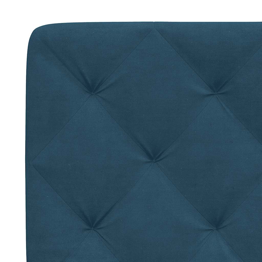 Bed met matras fluweel blauw 80x200 cm is nu te koop bij PeponiXL, paradijselijk wonen!
