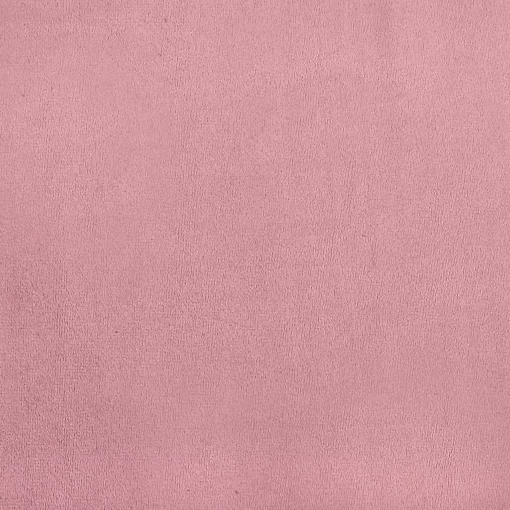 Bed met matras fluweel roze 80x200 cm is nu te koop bij PeponiXL, paradijselijk wonen!