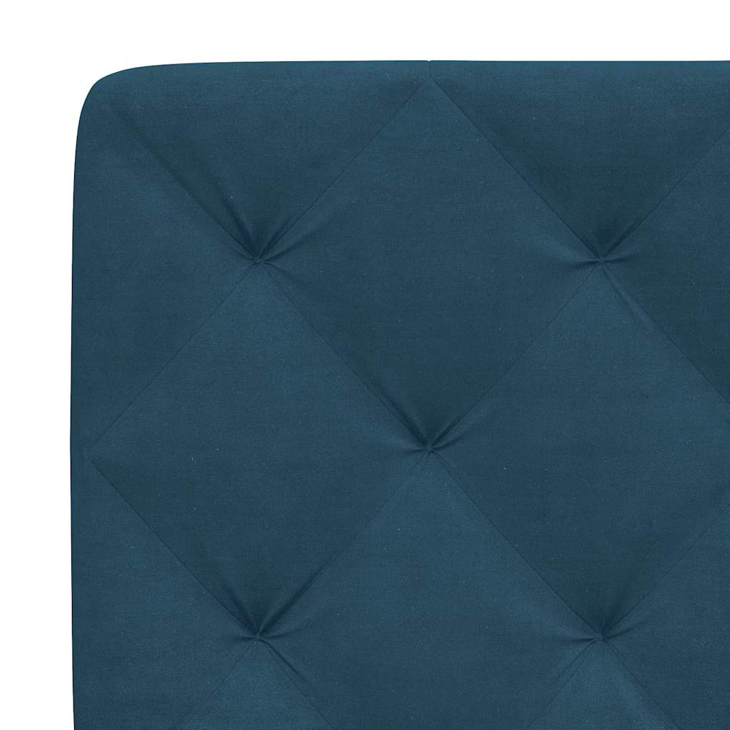 Bed met matras fluweel blauw 90x190 cm is nu te koop bij PeponiXL, paradijselijk wonen!